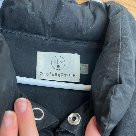 Older brother waxed puff vest-indigo - Picture 3 of 3